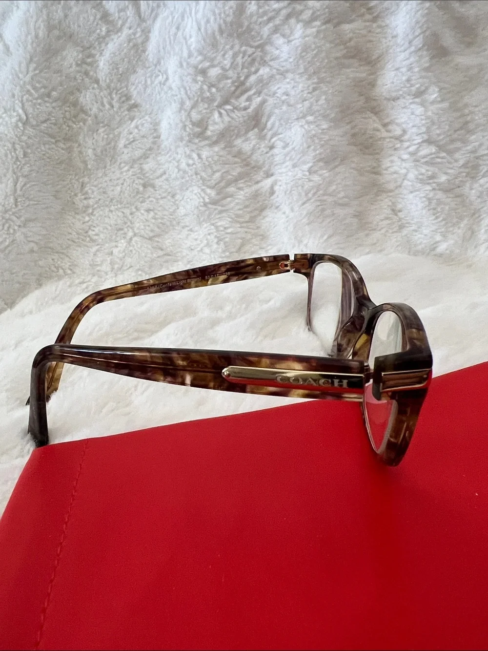 Coach Tortoise Shell Eye Glass Frame - Picture 4 of 5